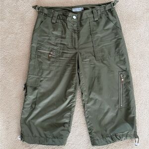 Daily Sports Olive Green Cargo Capris